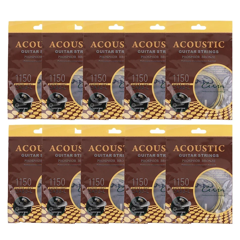 Gearlly 10 Sets Acoustic Guita - مراجعة Musical Instrument Strings وسعره