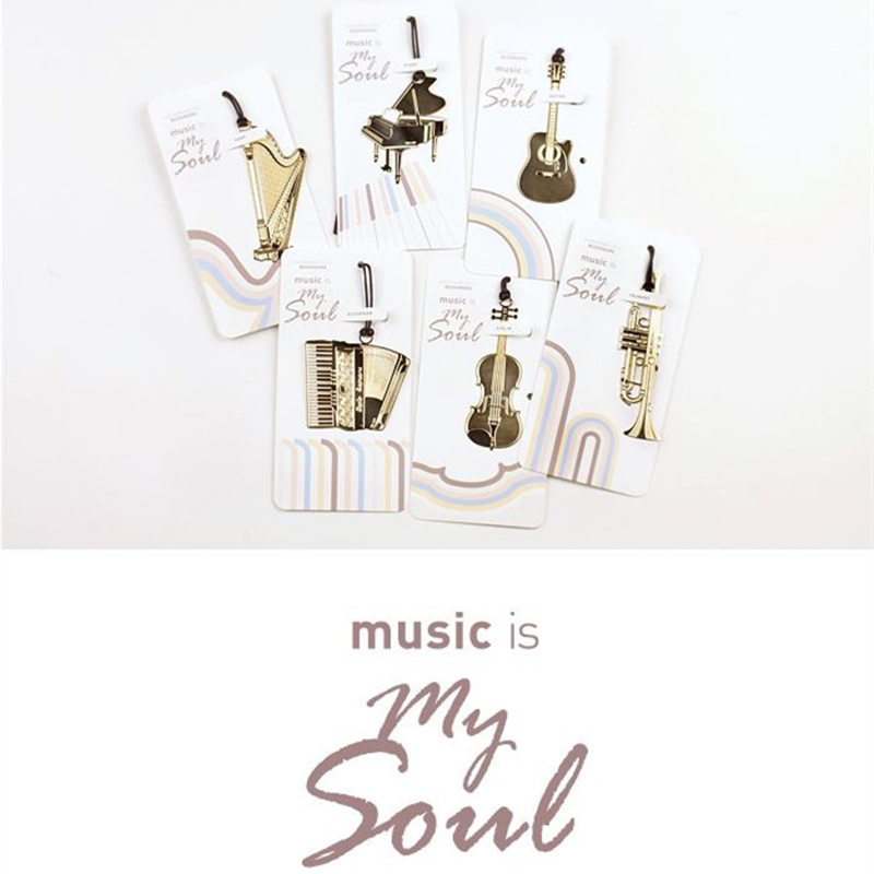 6pcs Music Metal Bookmark Gold - مراجعة Musical Instrument Veena وسعره