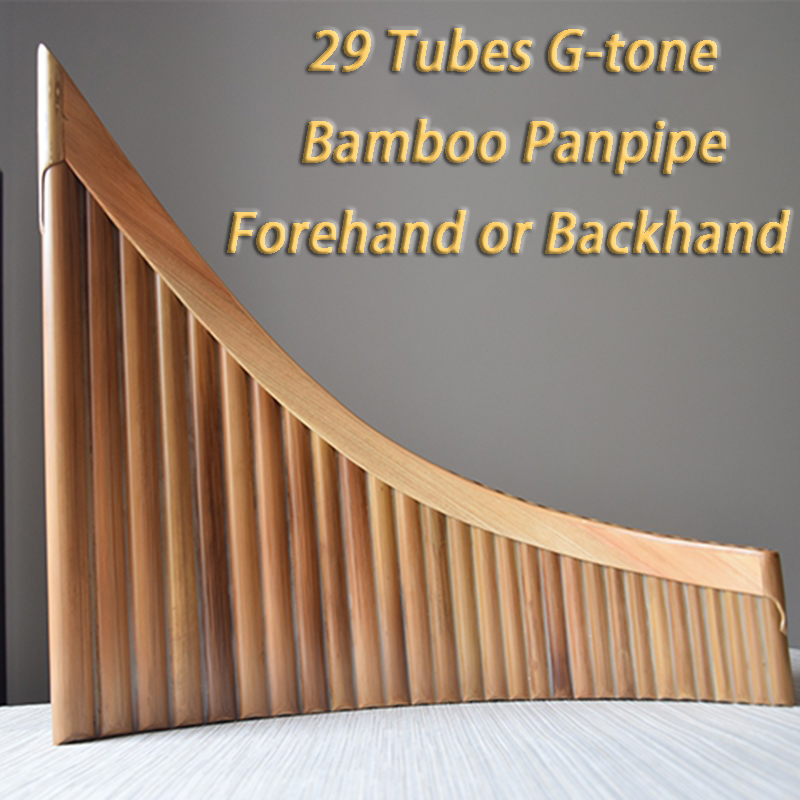 Forehand 29 Tubes G-tone Panpi - مراجعة Shakuhachi Bamboo Flute وسعره