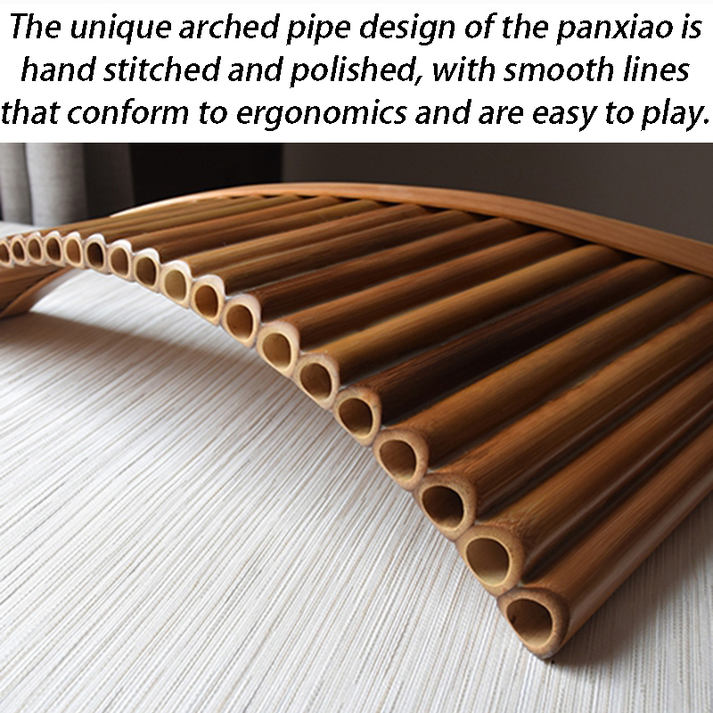 Forehand 29 Tubes G-tone Panpi - مراجعة Shakuhachi Bamboo Flute وسعره