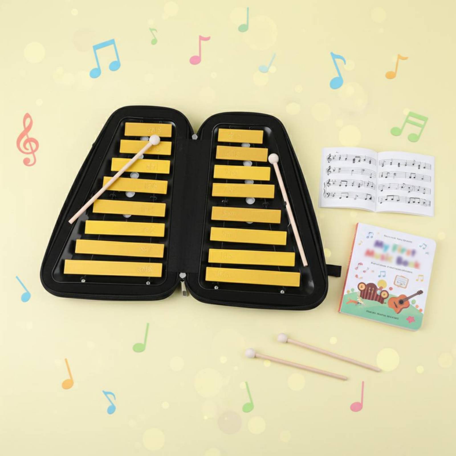 16-Note Aluminum Xylophone Han - مراجعة Musical Instrument Easy To Learn وسعره