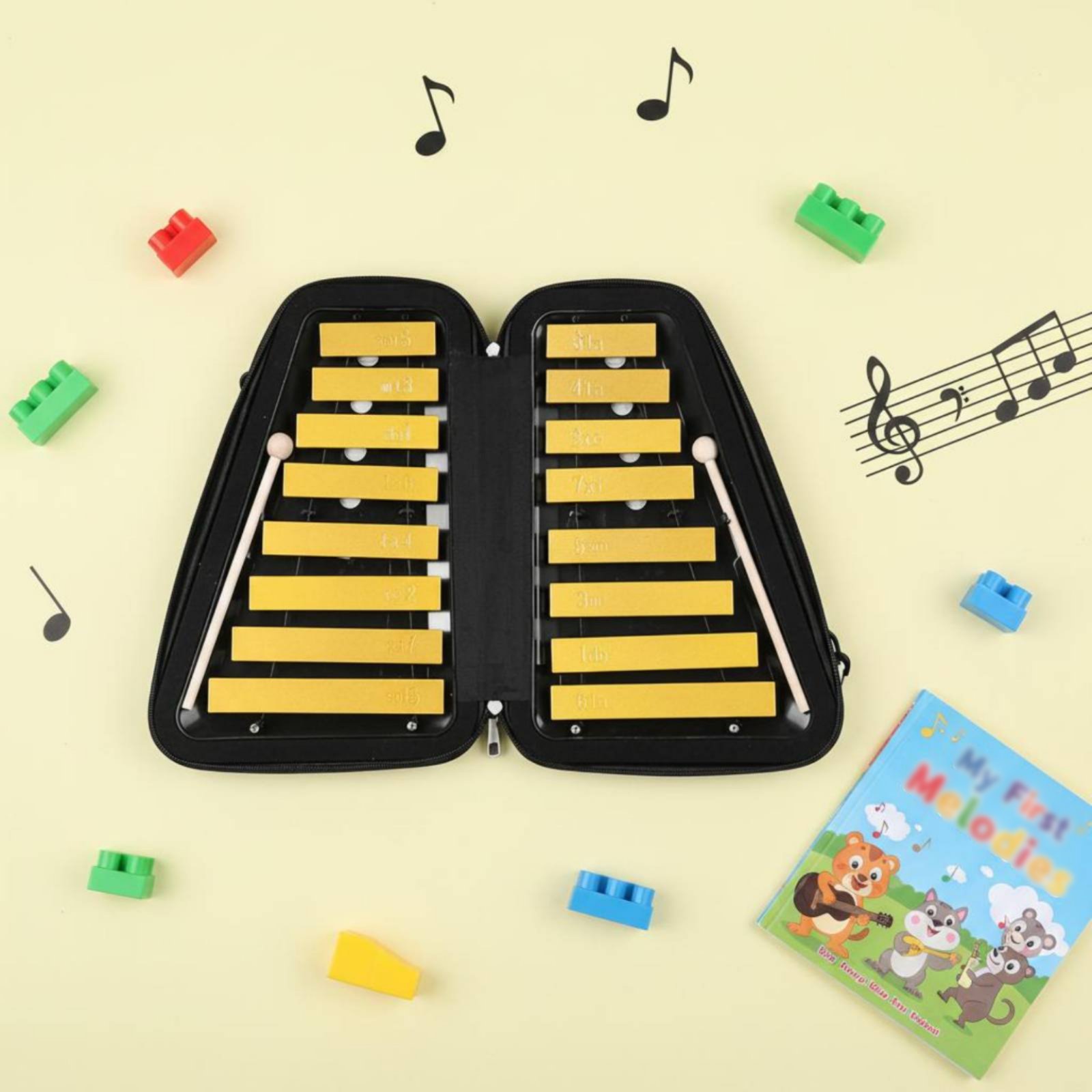 16-Note Aluminum Xylophone Han - مراجعة Musical Instrument Easy To Learn وسعره