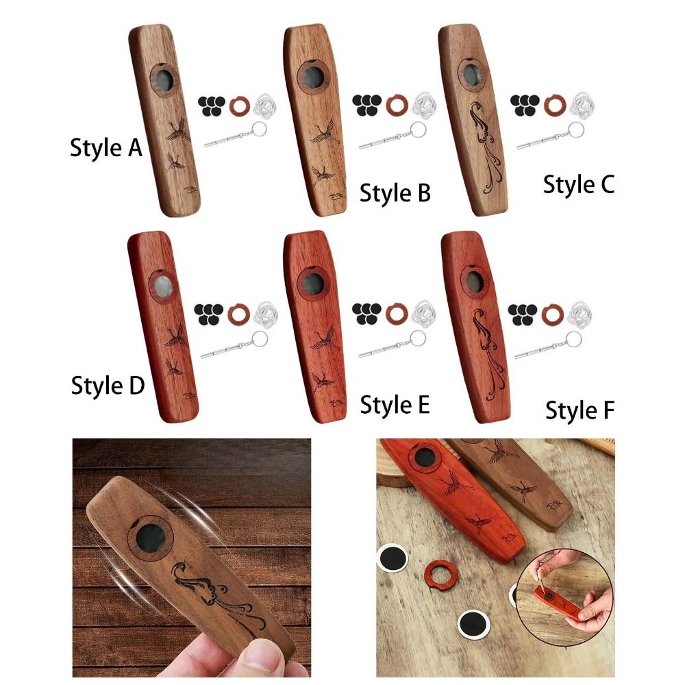 Creative Wooden Kazoo Professi - مراجعة Musical Instrument Easy To Learn وسعره