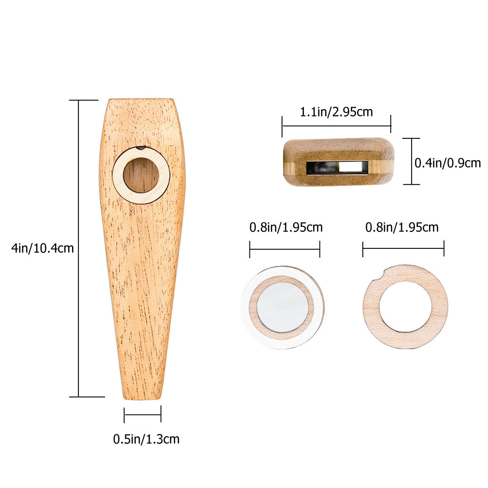 1Set Wooden Kazoo Musical Inst - مراجعة Musical Instrument Easy To Learn وسعره