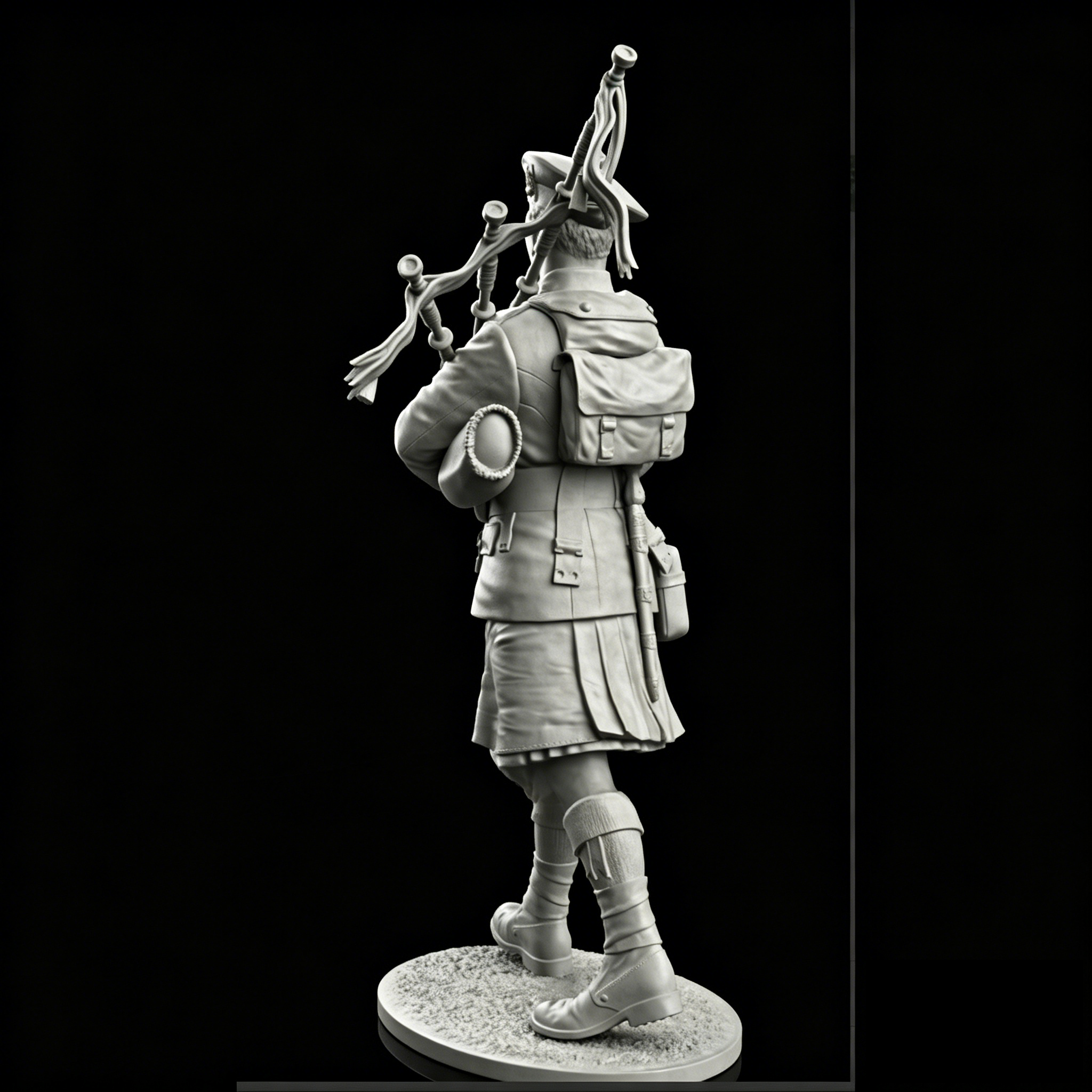 resin soldier model GK Scottis - مراجعة Bagpipe Practice Chanter وسعره